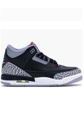 Nike Air Jordan 3 Retro Black Cement Youth 6.5Y EUR39 Sneakers OG